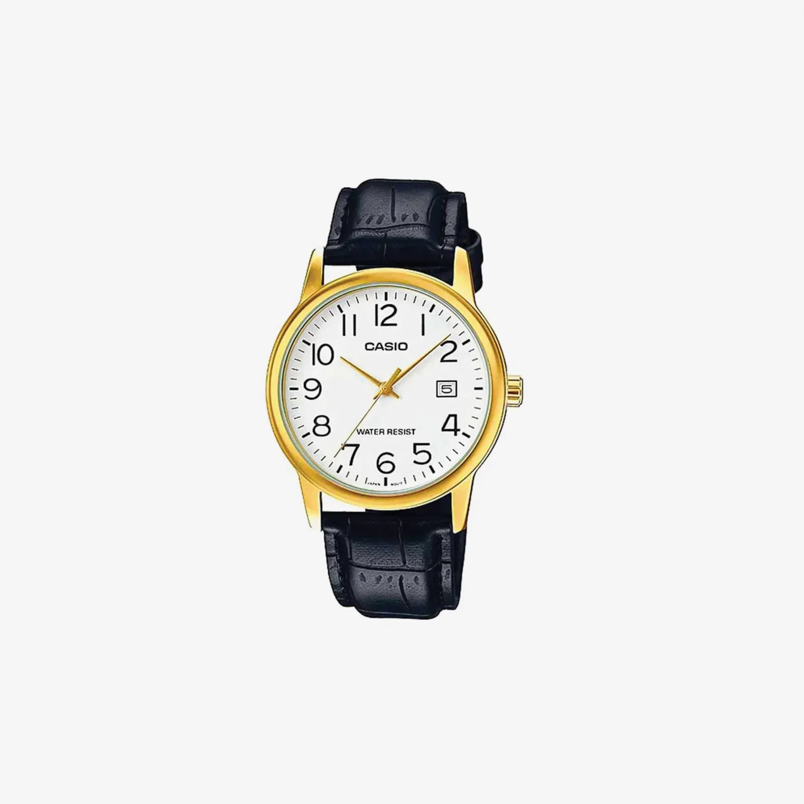 Casio MTP-V002GL-7B2 Enticer Full Figure Dial Golden Watch Analog Watch