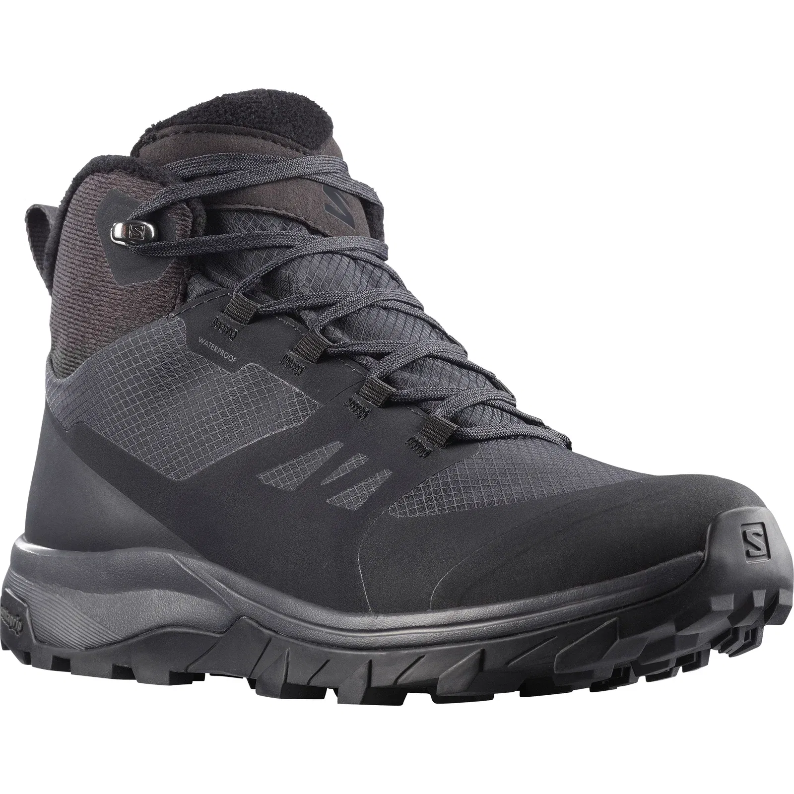 Salomon Outsnap Waterproof Winter Shoes Womens Black