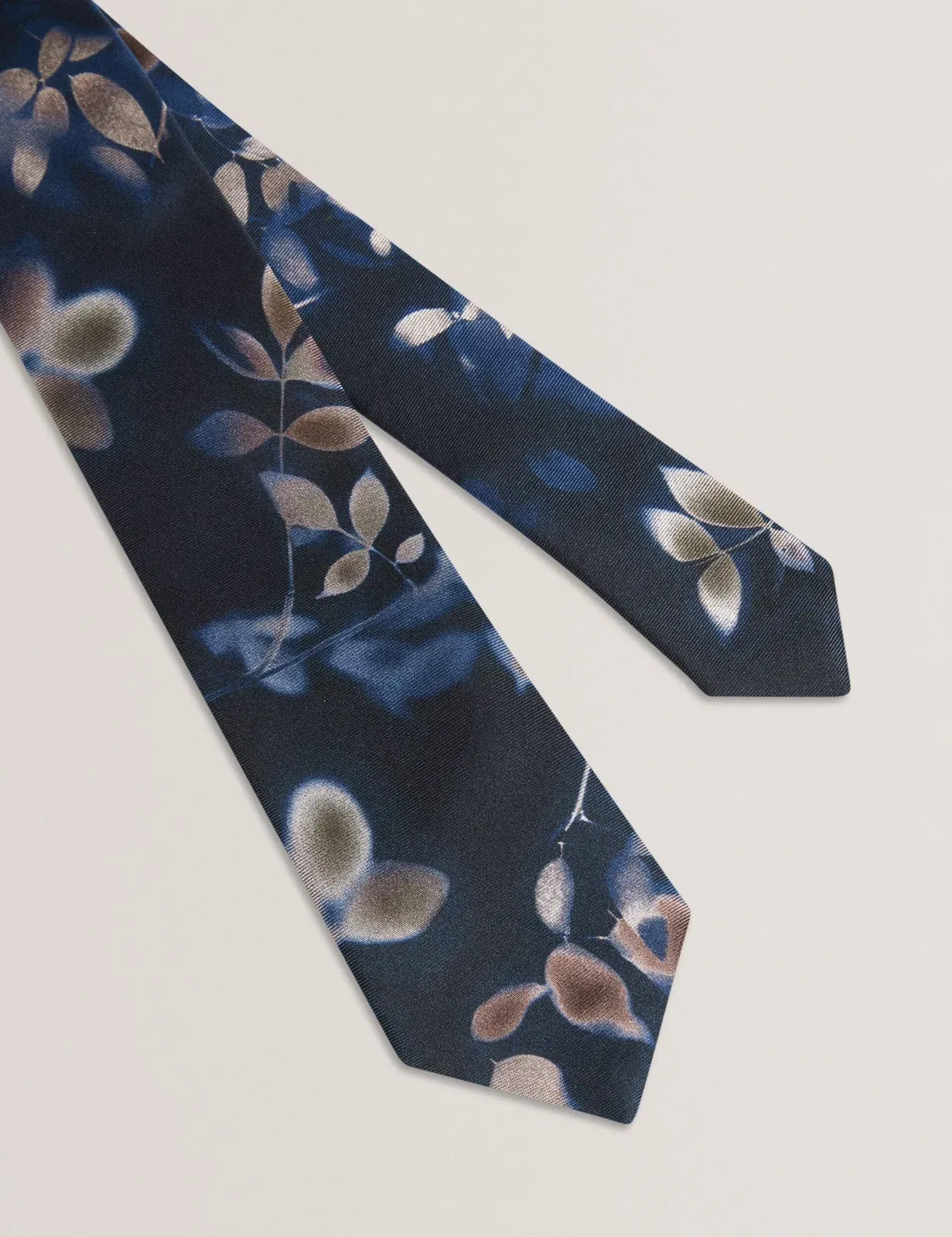 Ted Baker Silvano Photographic Leaf Print Silk Tie