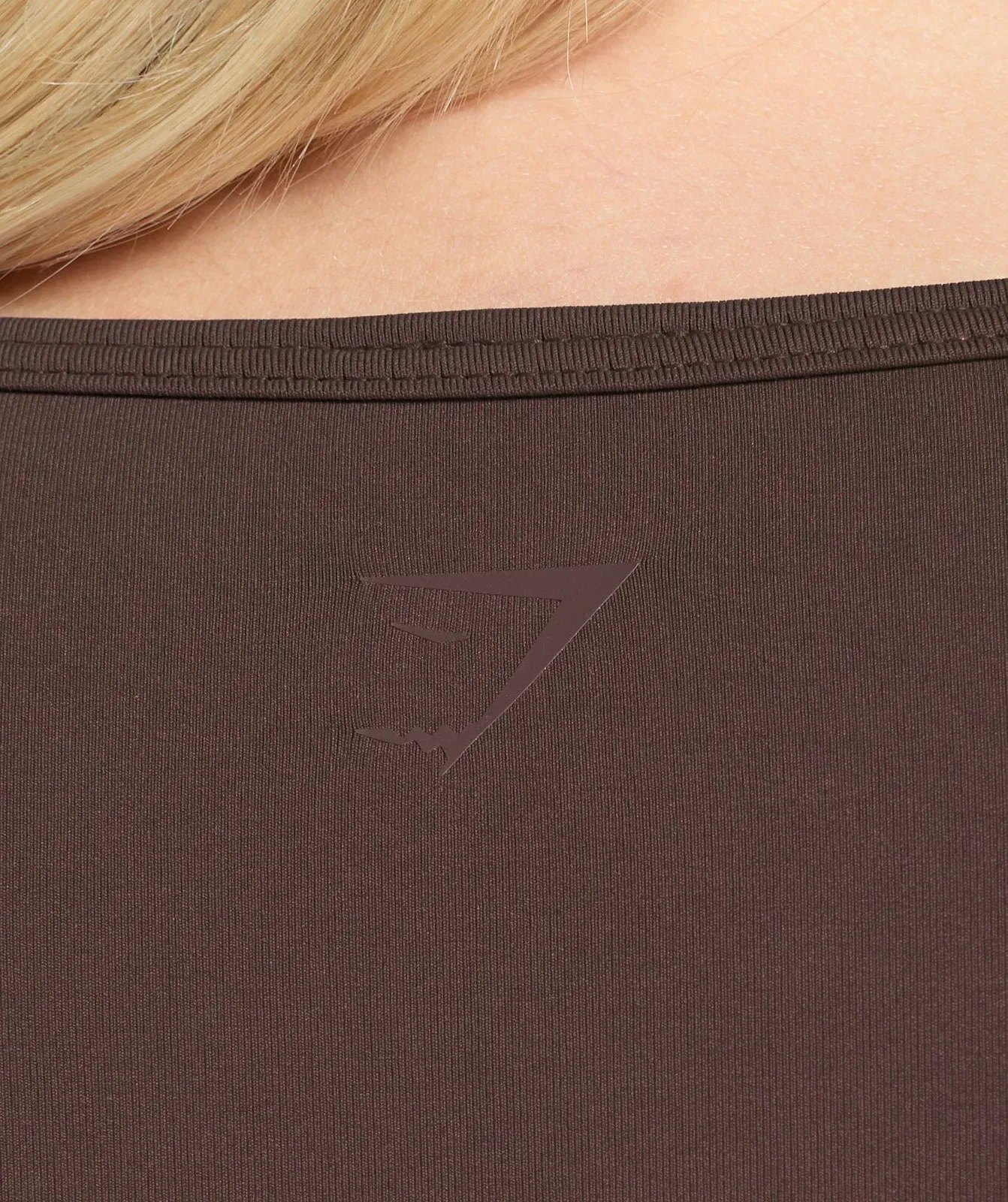 Women's Gymshark Contrast Seamless Crop Top Heritage Brown