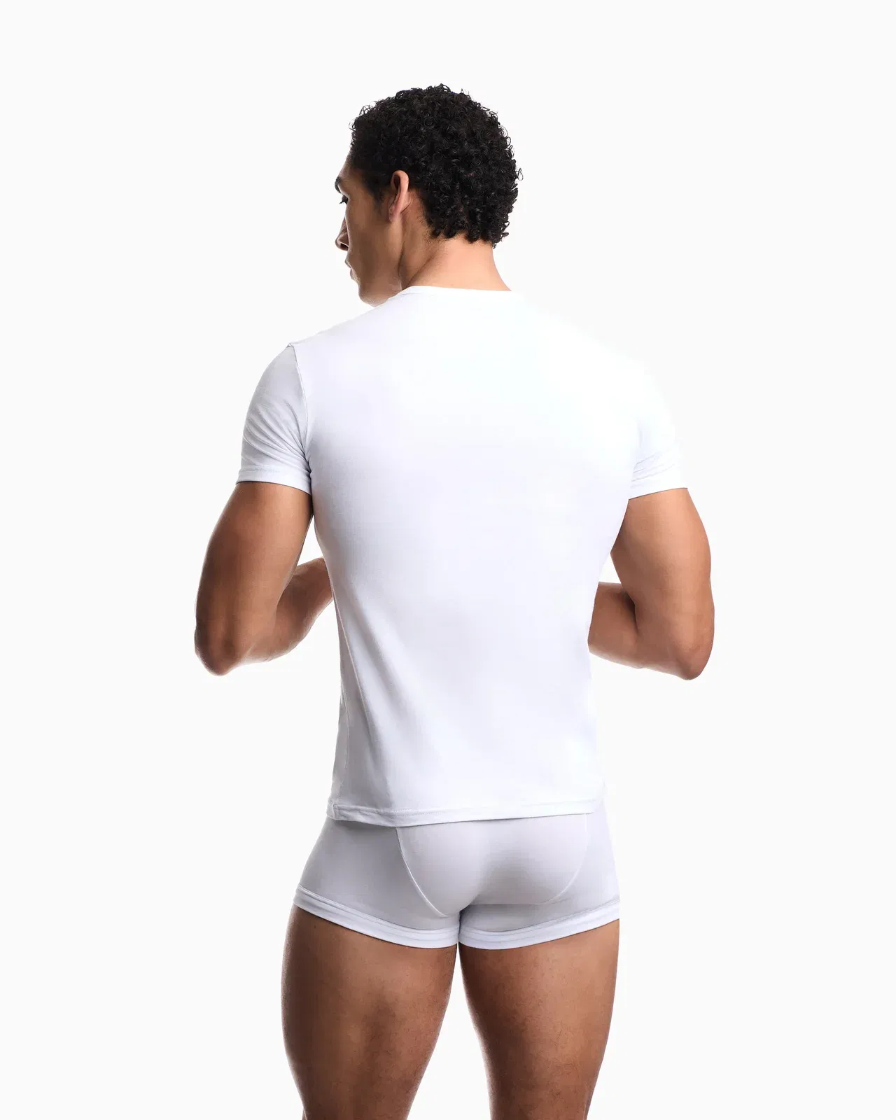 Emporio Armani Two-pack of jersey T-shirts with bold monogram logo