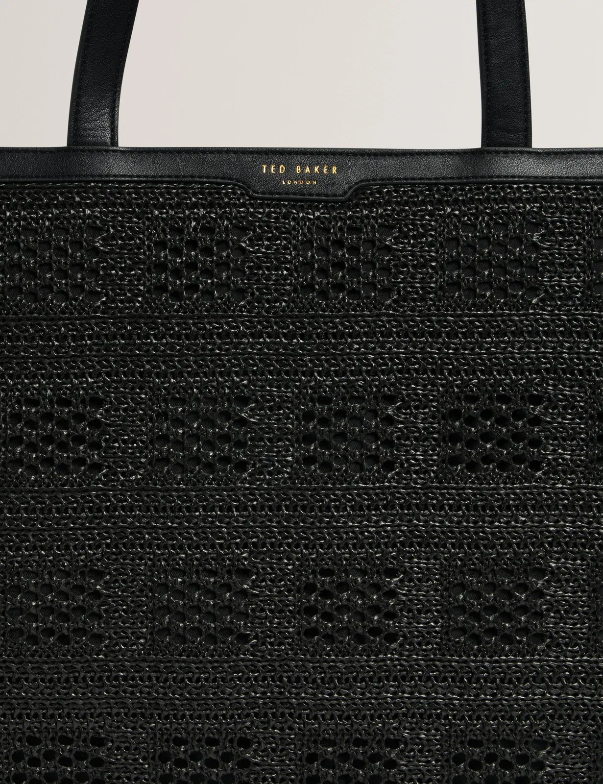 Ted Baker Pamylaa Woven Straw Ultra Wide Shopper Bag Women's