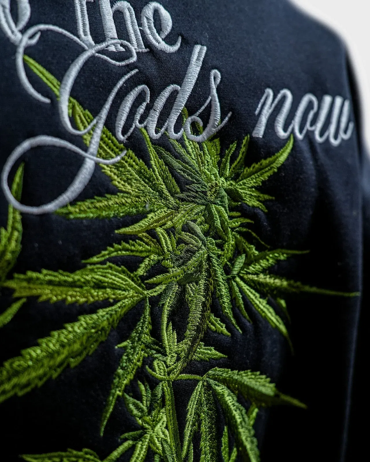 Diabolical - Black Embroidered Oversized Sweatshirt