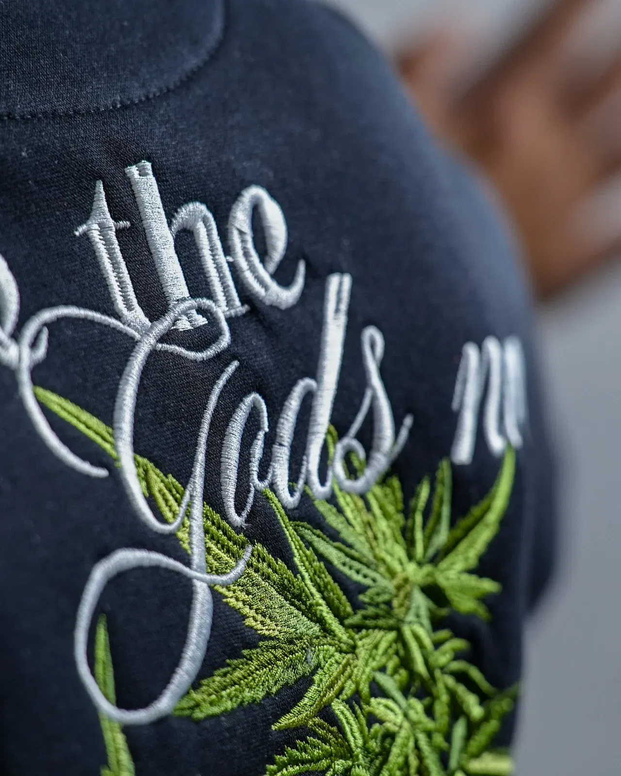 Diabolical - Black Embroidered Oversized Sweatshirt