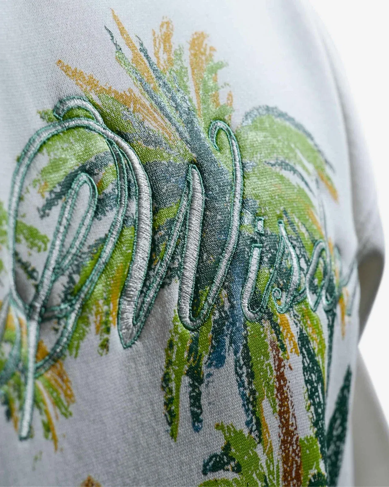 Land Of Wisdom - Off White Printed Oversized Hoodie
