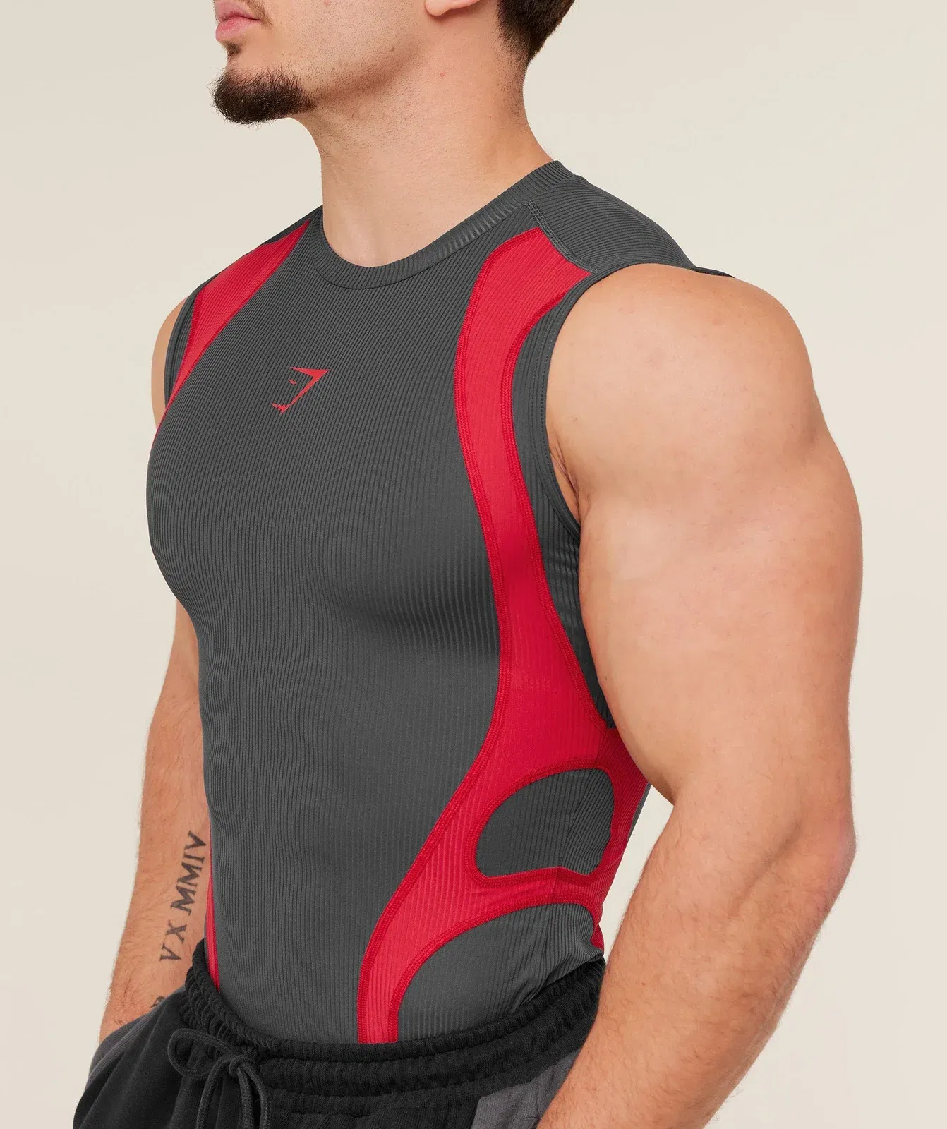 Gymshark x Carlos Belcast Tank Baselayer - Onyx Grey