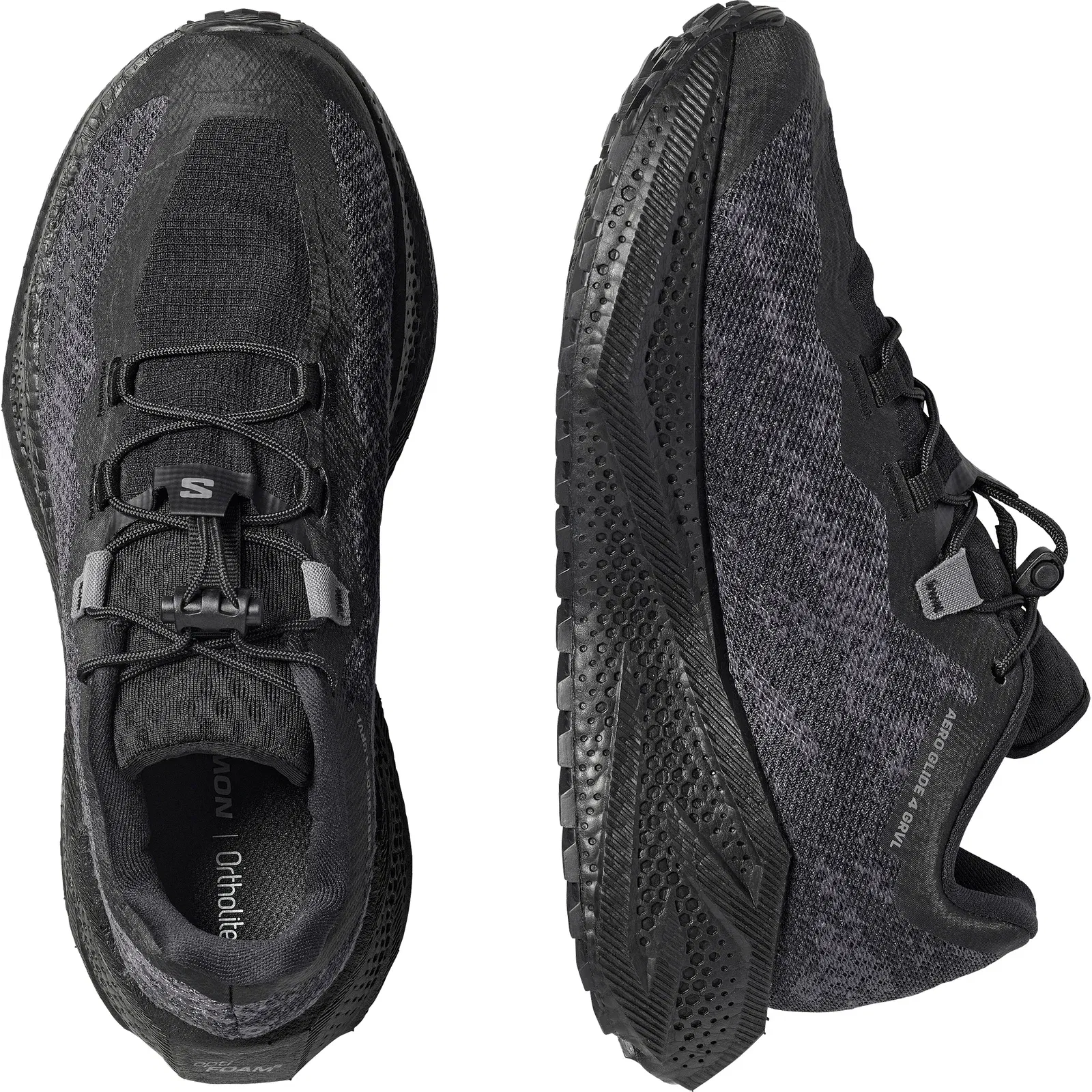 Salomon Aero Glide 4 Grvl Gravel Running Shoes Womens Black