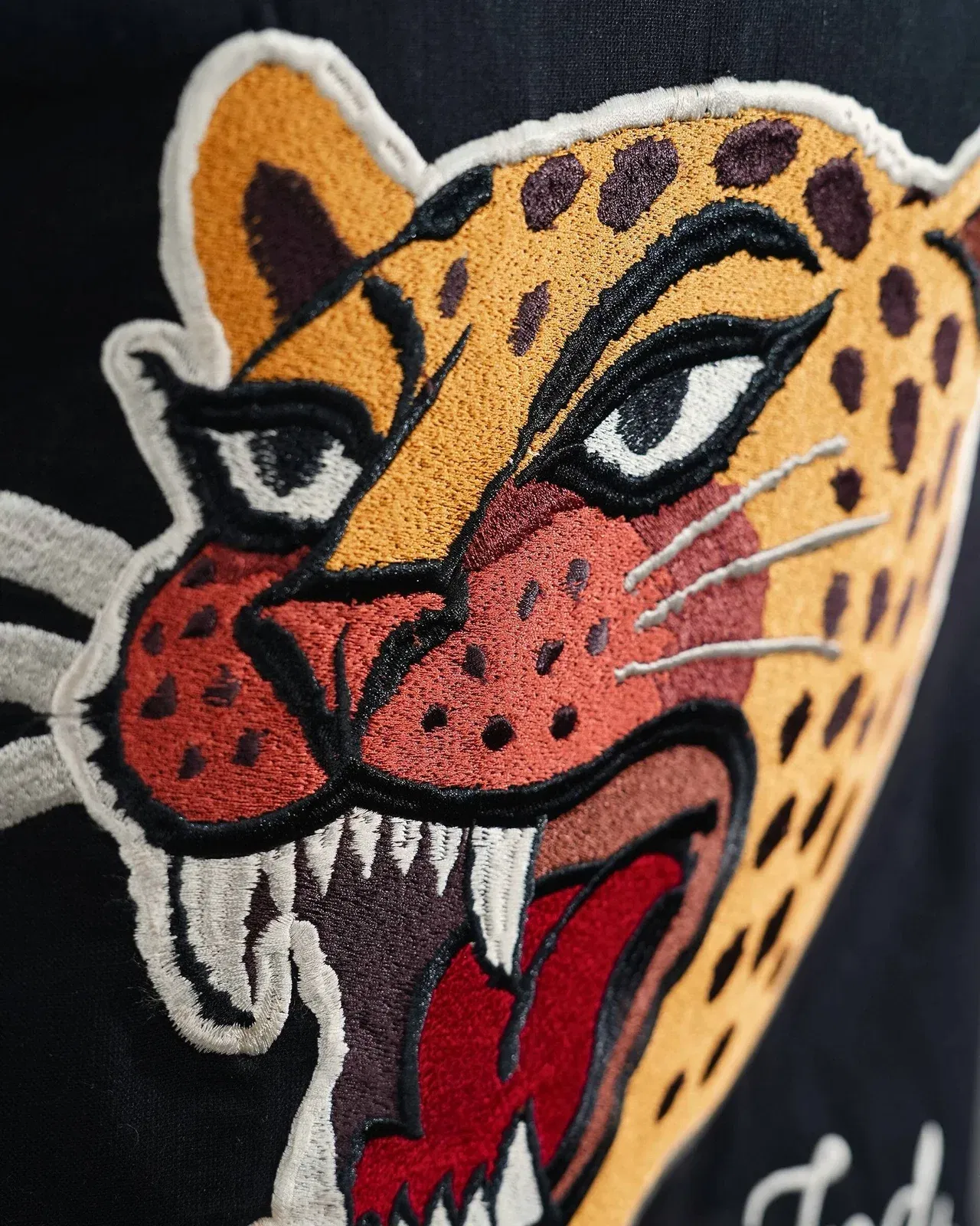 Tiger's Shirt - Black Embroidered Shirt