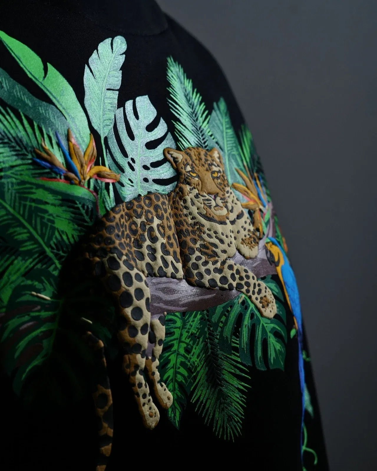Nature's Royalty - Black Oversized Zipper Hoodie
