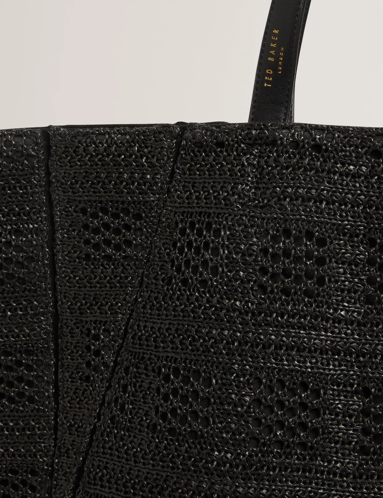 Ted Baker Periiee Woven Straw Large Folding Shopper Bag Women's