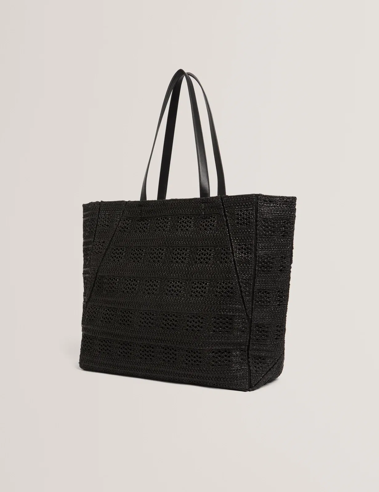 Ted Baker Periiee Woven Straw Large Folding Shopper Bag Women's