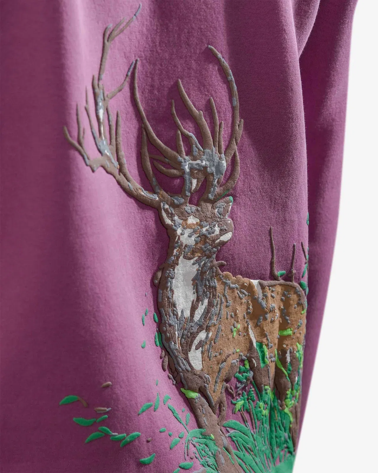 Wild Buck - Mauve Printed Hoodie For Men