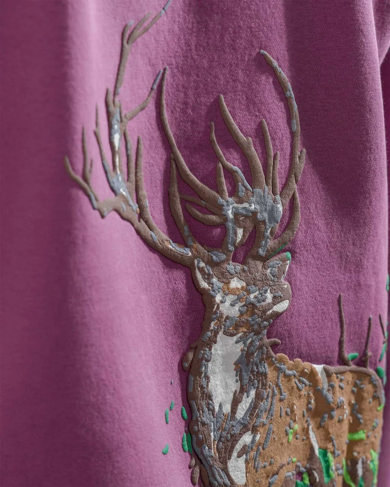 Wild Buck - Mauve Printed Hoodie For Men