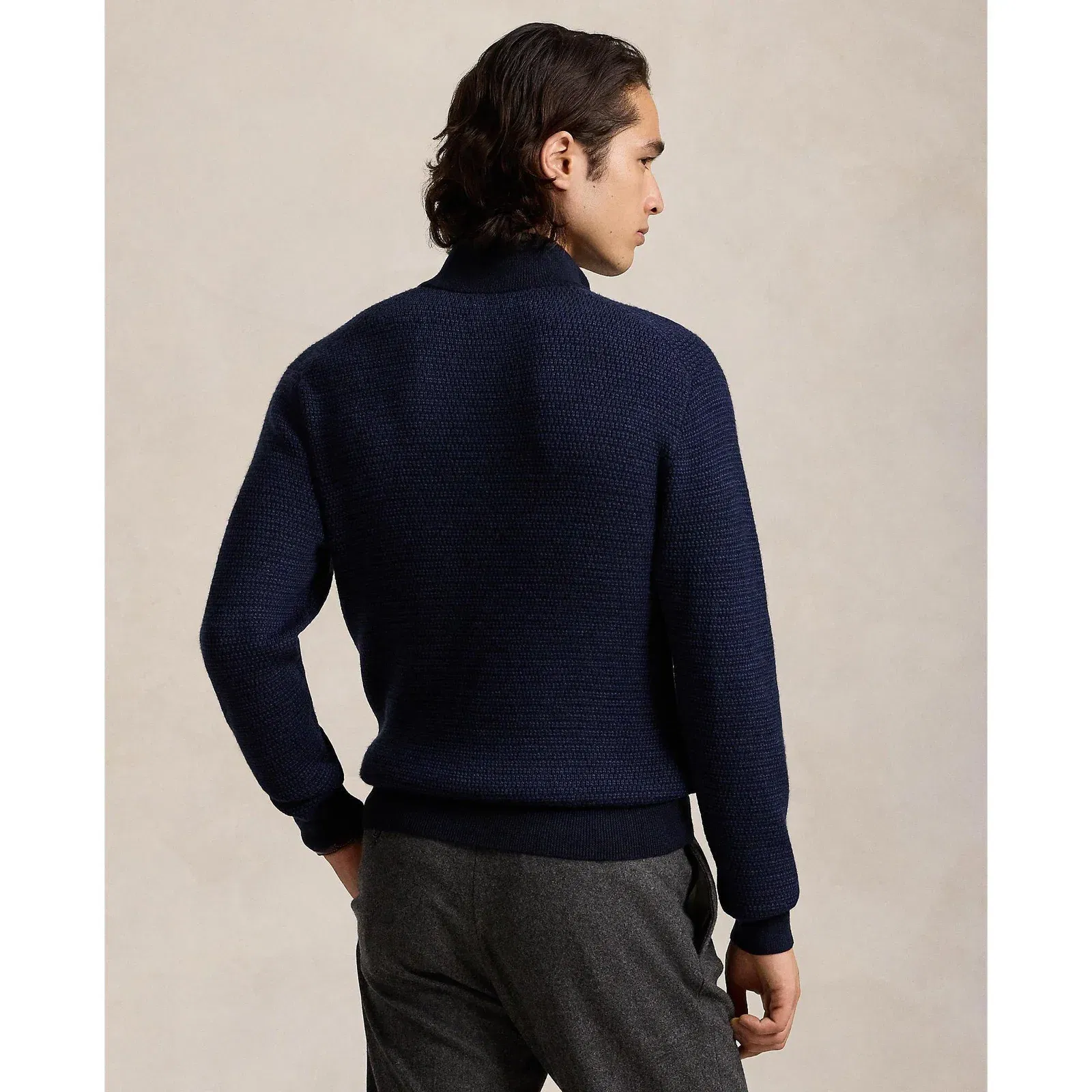 Soft-Touch Structured Fit Crew Neck Jumper