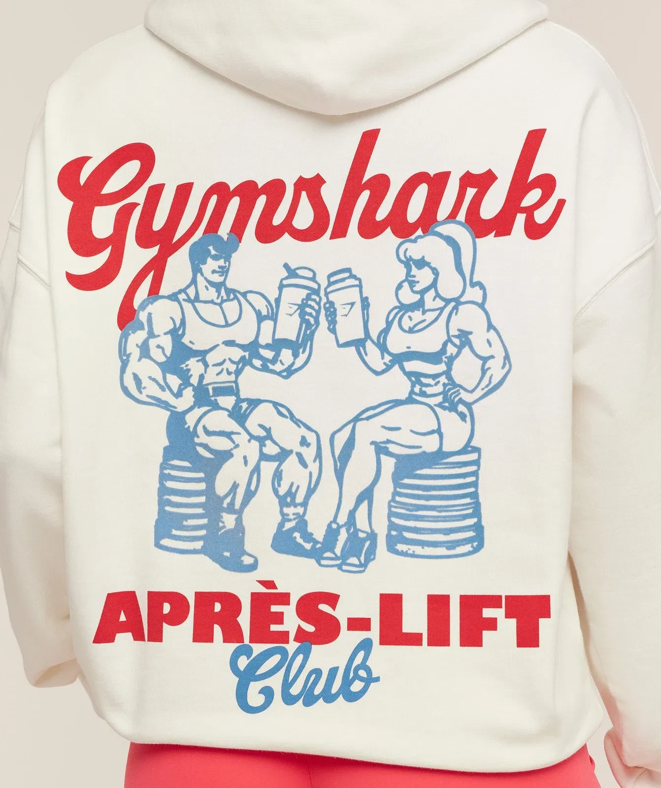 Women's Gymshark Après-Lift Club Oversized Hoodie Gs Soft White