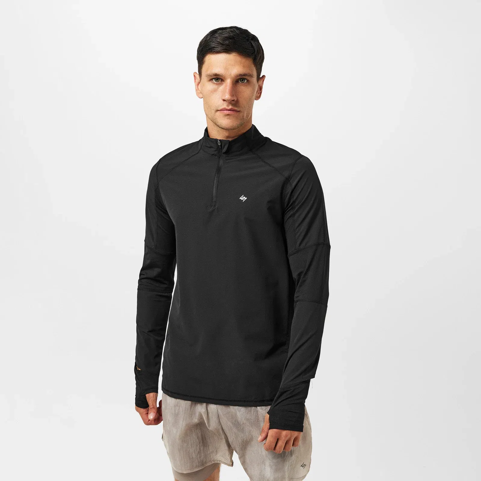 Quarter-Zip Long-Sleeve Performance Gym Top