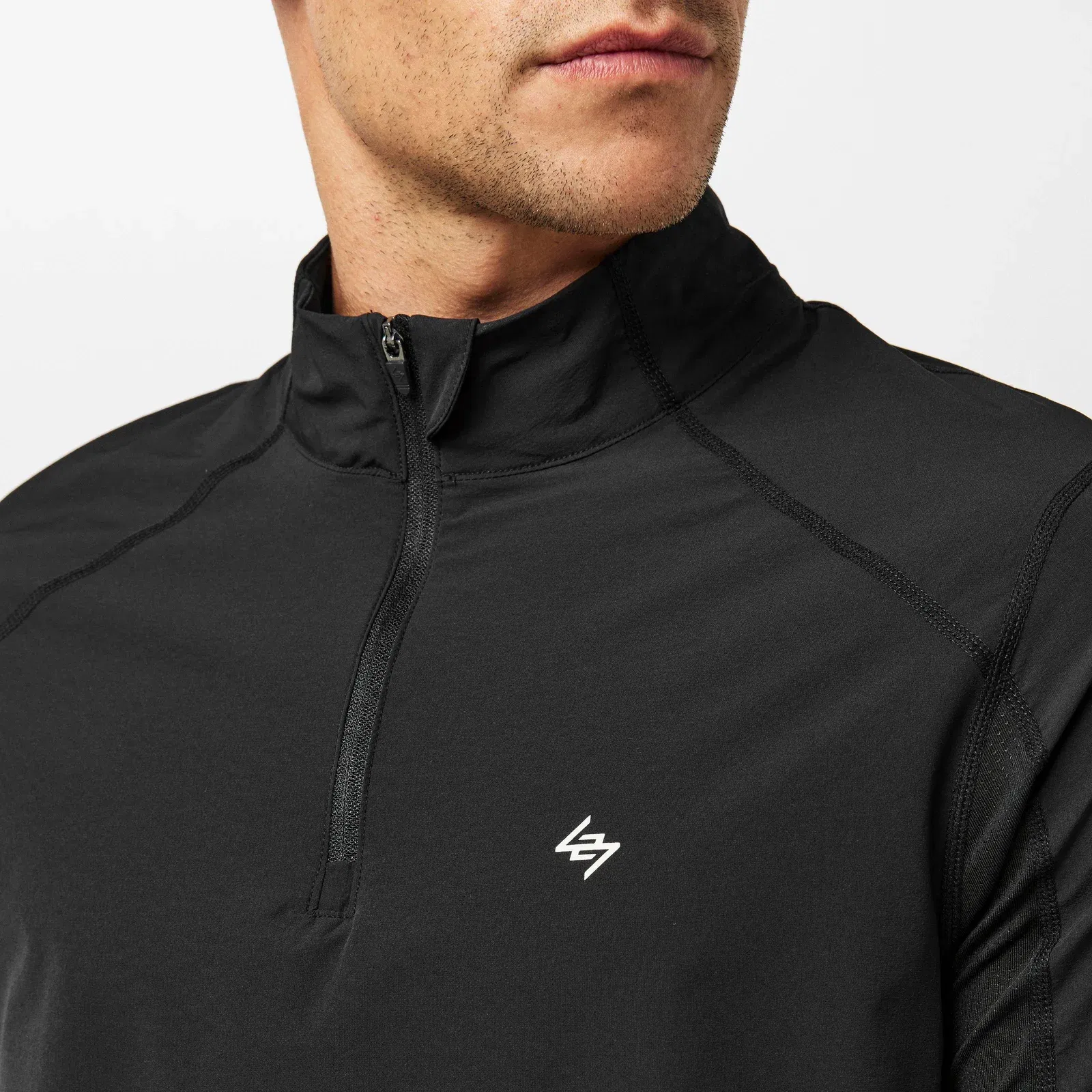 Quarter-Zip Long-Sleeve Performance Gym Top