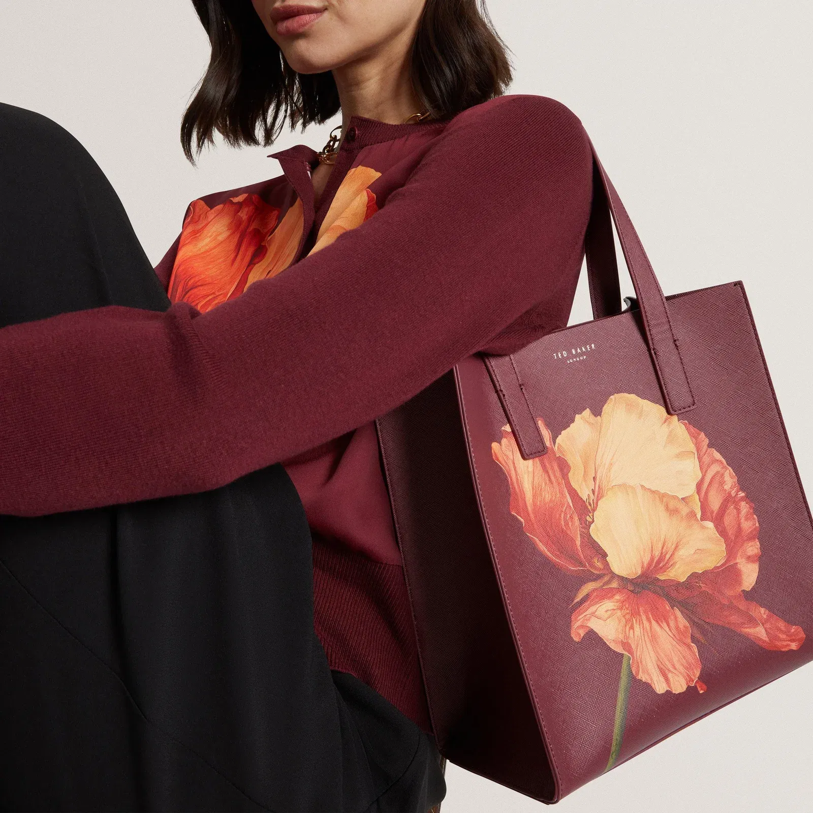 Ted baker Floral Graphic Small Icon Tote Bag