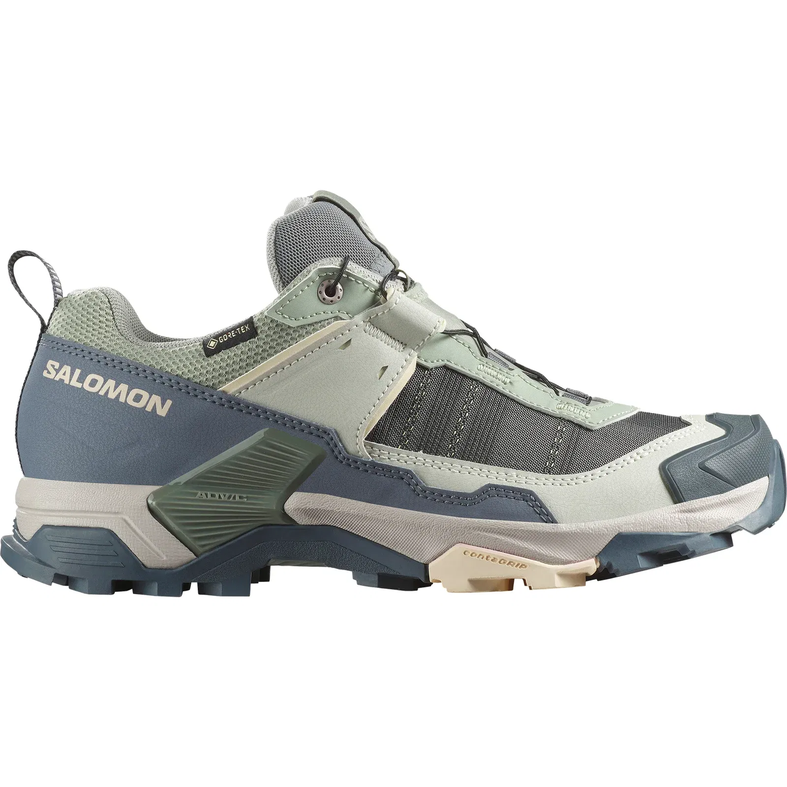 Salomon X Ultra 5 Gore-Tex Hiking & Backpacking Shoes Womens Seagrass