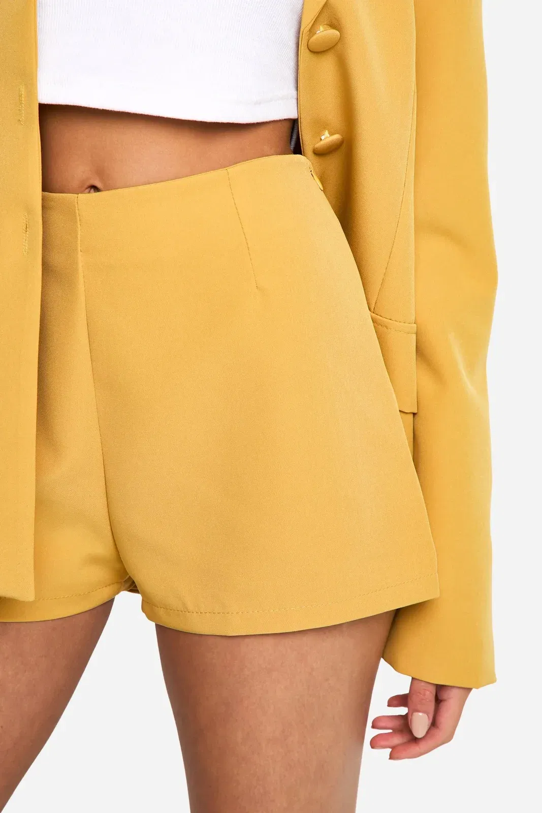 Fitted Woven Tailored Micro Shorts