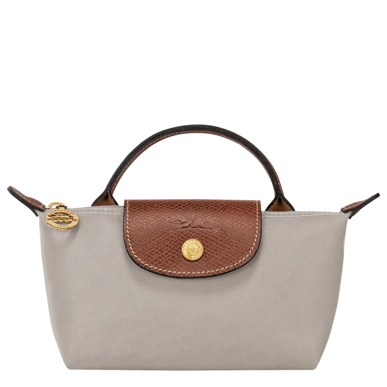 Longchamp Le Pliage Original Pouch with handle Pebble