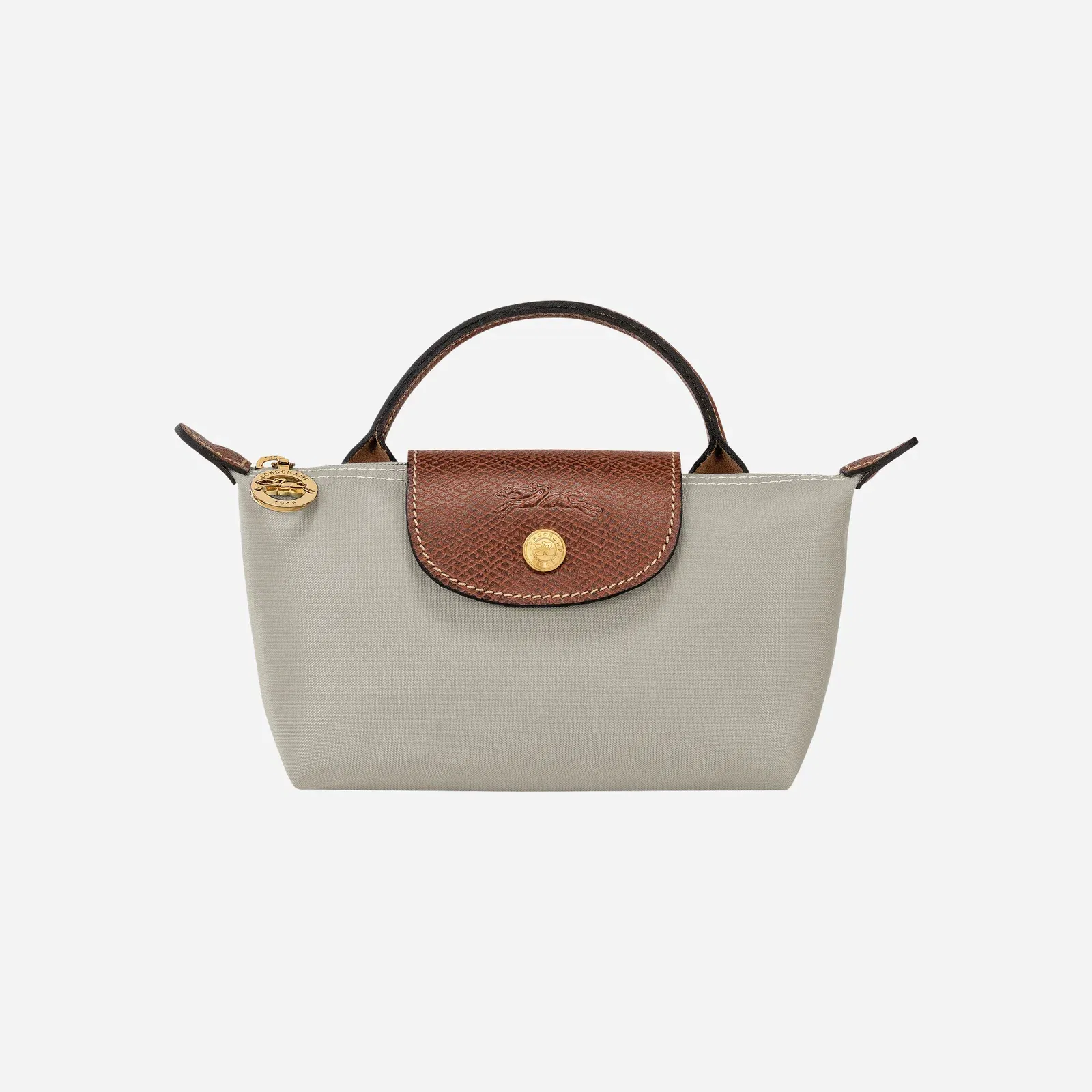 Longchamp Le Pliage Original Pouch with handle Pebble