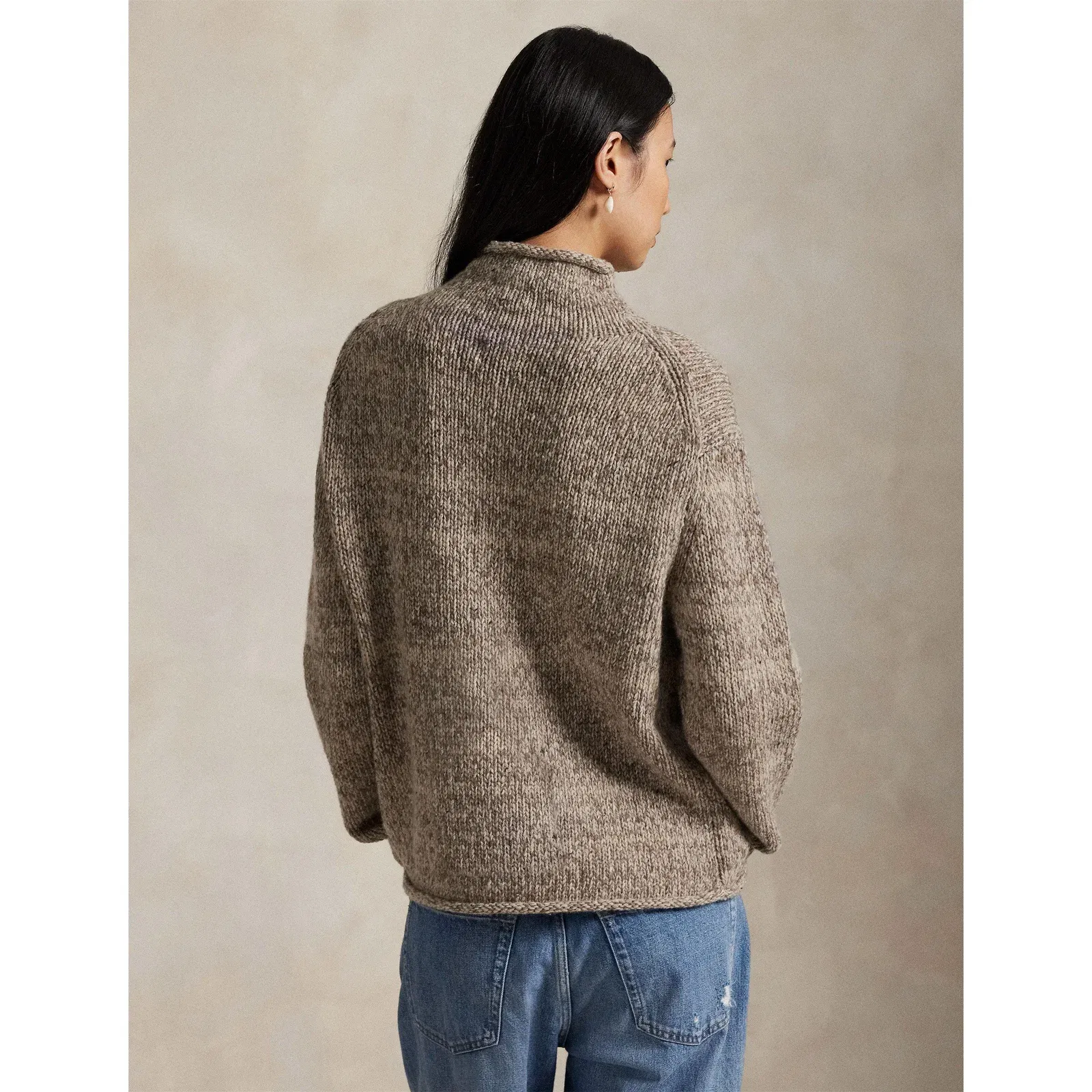 Flag Knitted Crew Neck Jumper