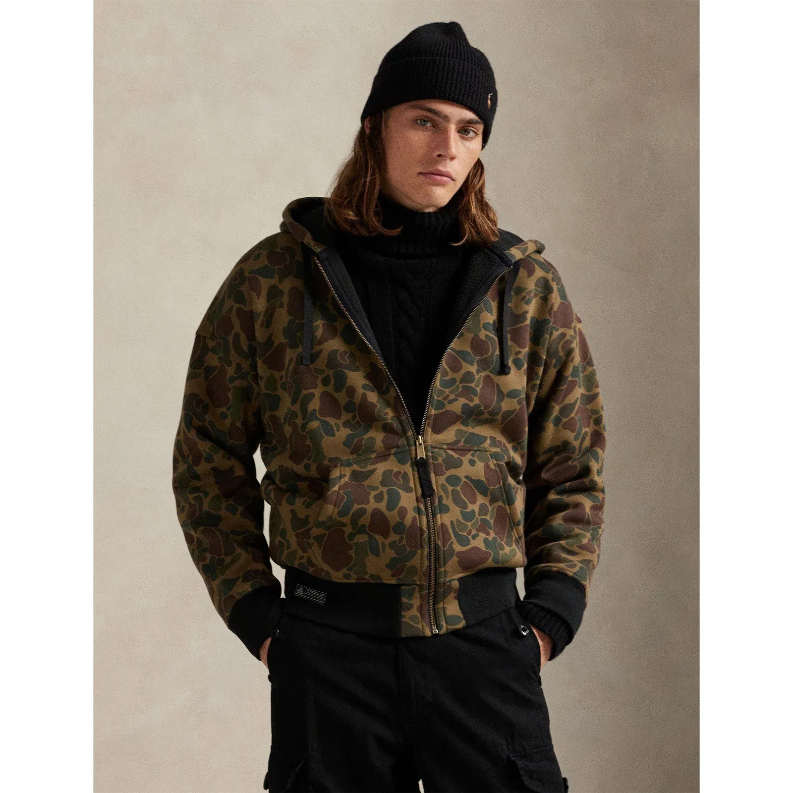 Camo Full Zip Hoodie