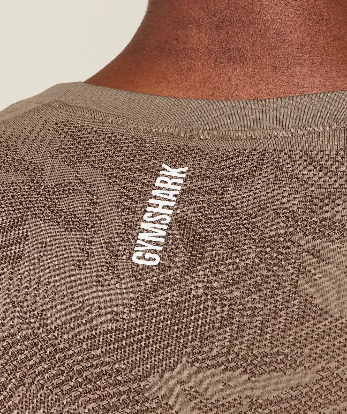 Gymshark Geo Seamless T-Shirt - Lifestyle Brown / Archive Brown