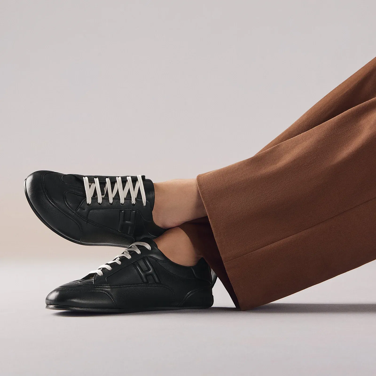 Hermes May Derby Shoe Beige Sable