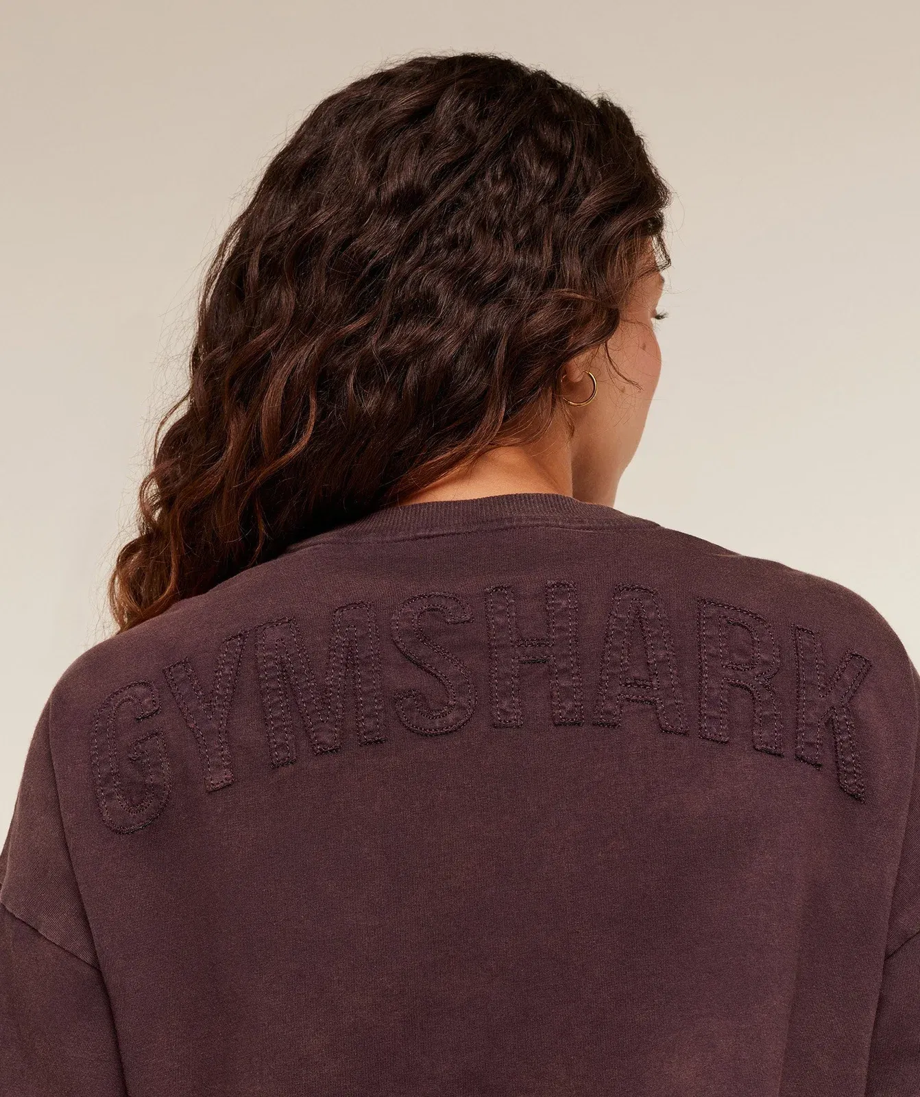 Gymshark Power Washed Long Sleeve Top - Cherry Purple/Acid Wash