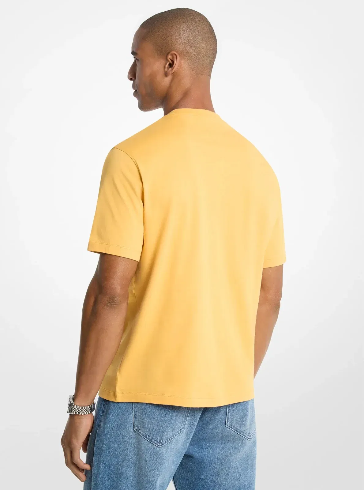 Michael Kors Graphic Logo Cotton Jersey T-Shirt HONEYWHEAT