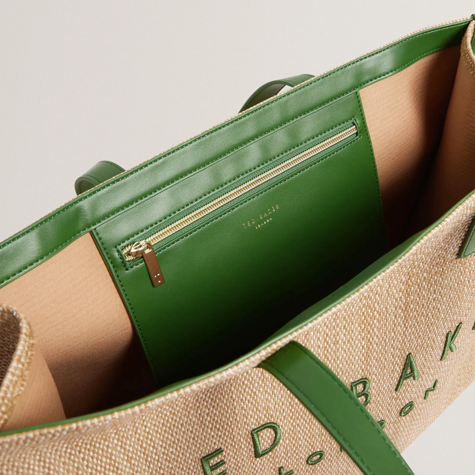 Ted Baker Raffia Large Icon Bag