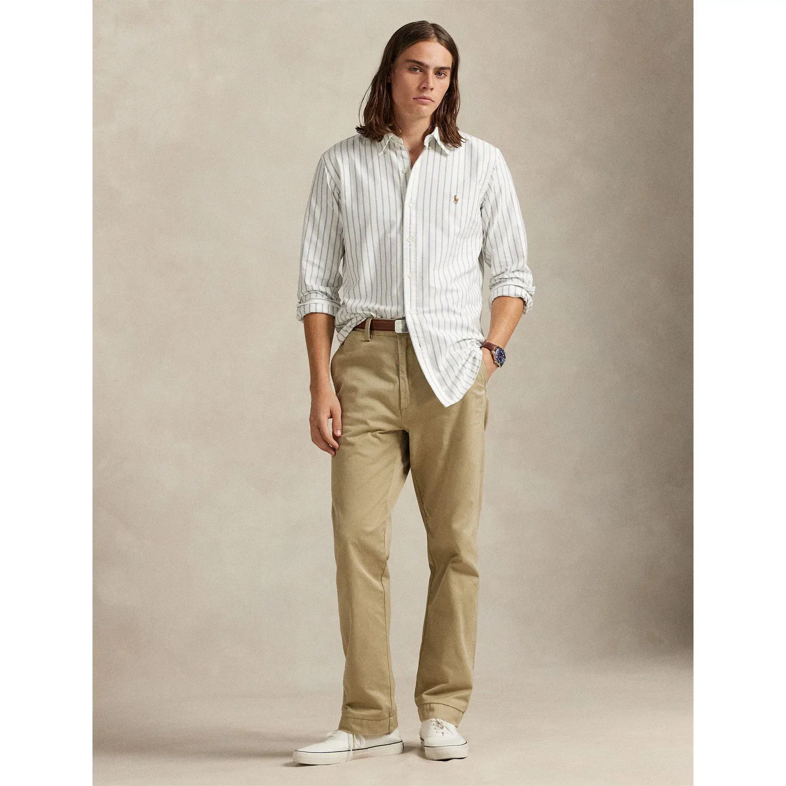 Multi-coloured Striped Poplin Shirt
