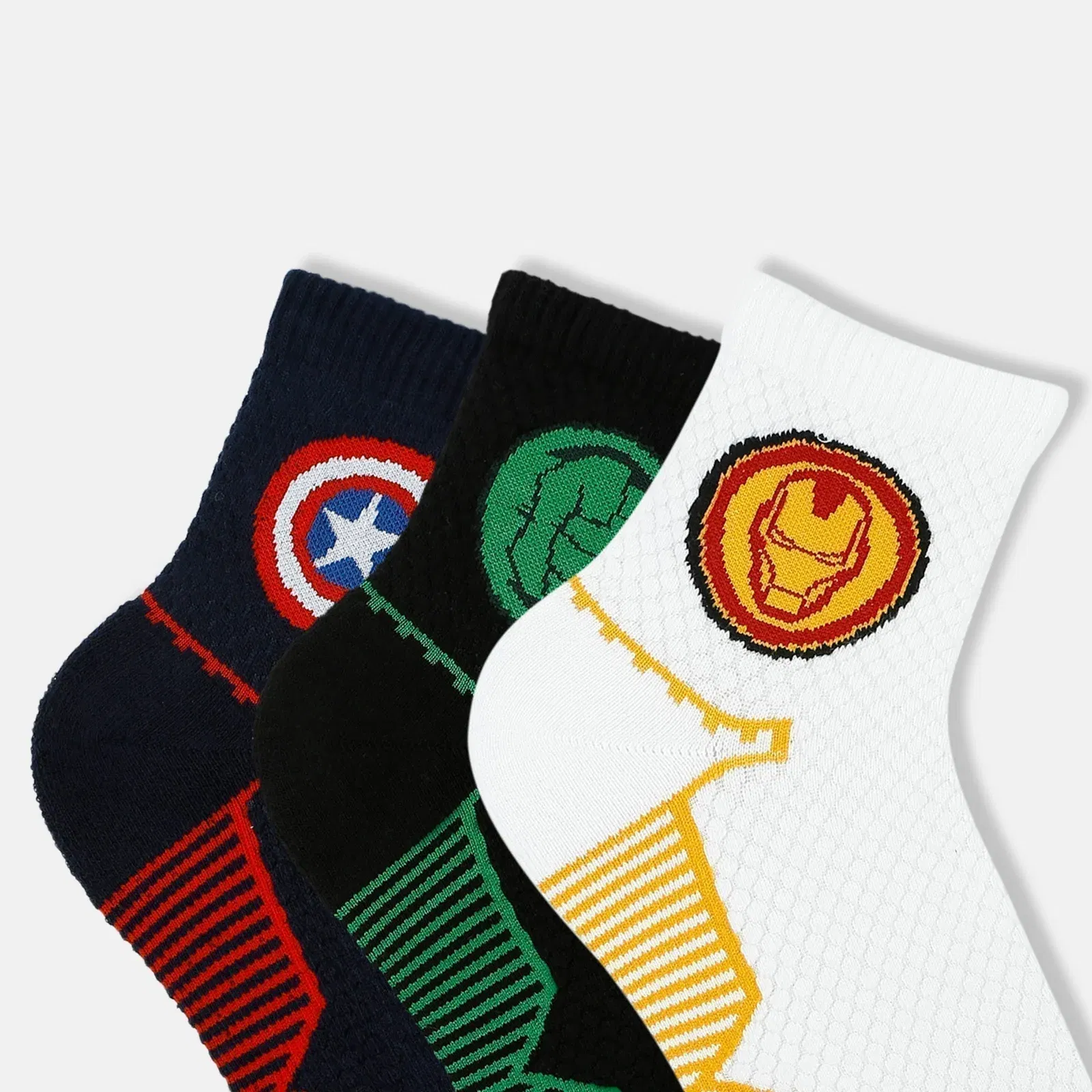 Men’s Marvel Themed Sporty High Ankle Socks