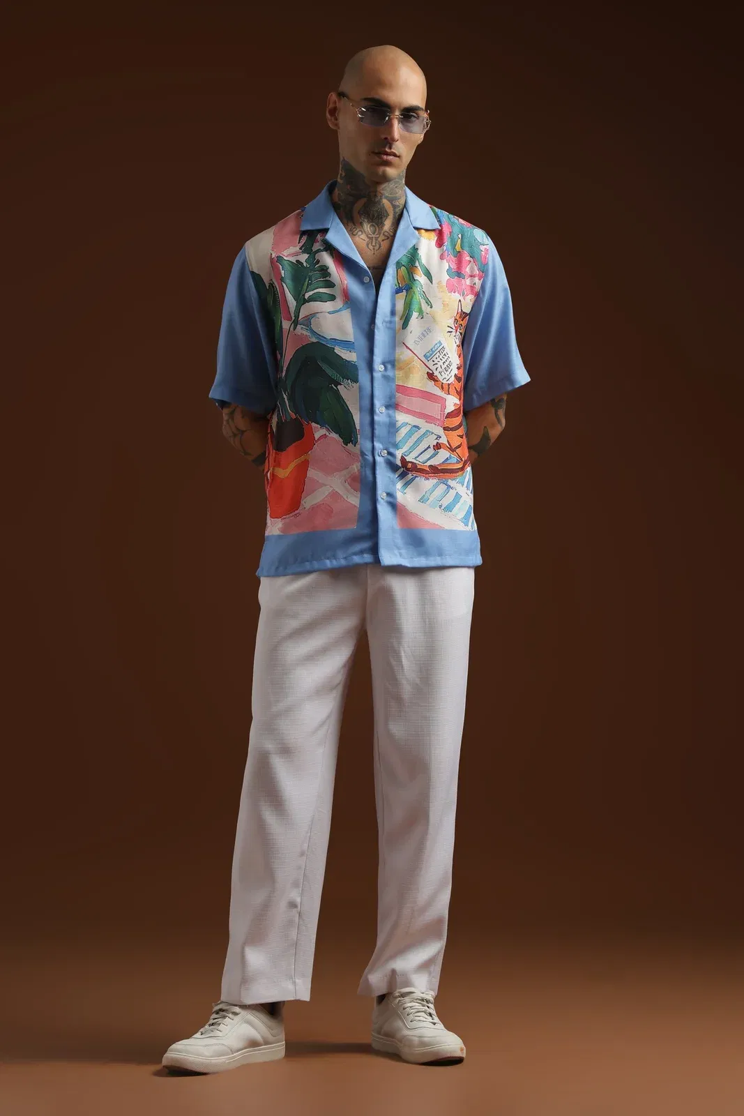 Mew's letter | half sleeve shirt