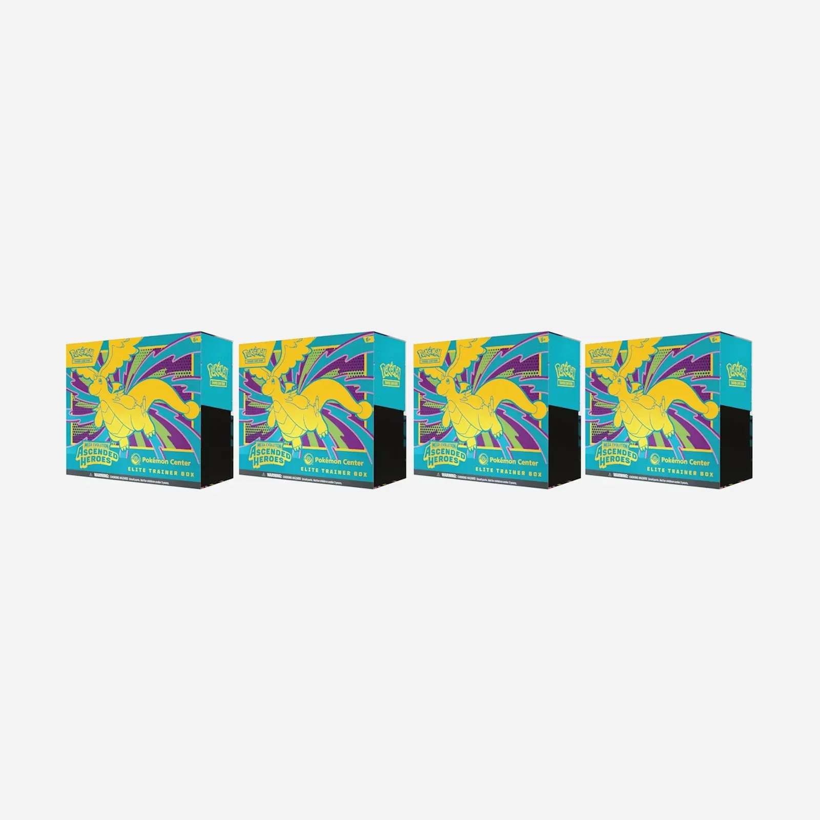 2026 Pokemon Mega Evolution Ascended Heroes Pokemon Center Elite Trainer Box 4X Lot