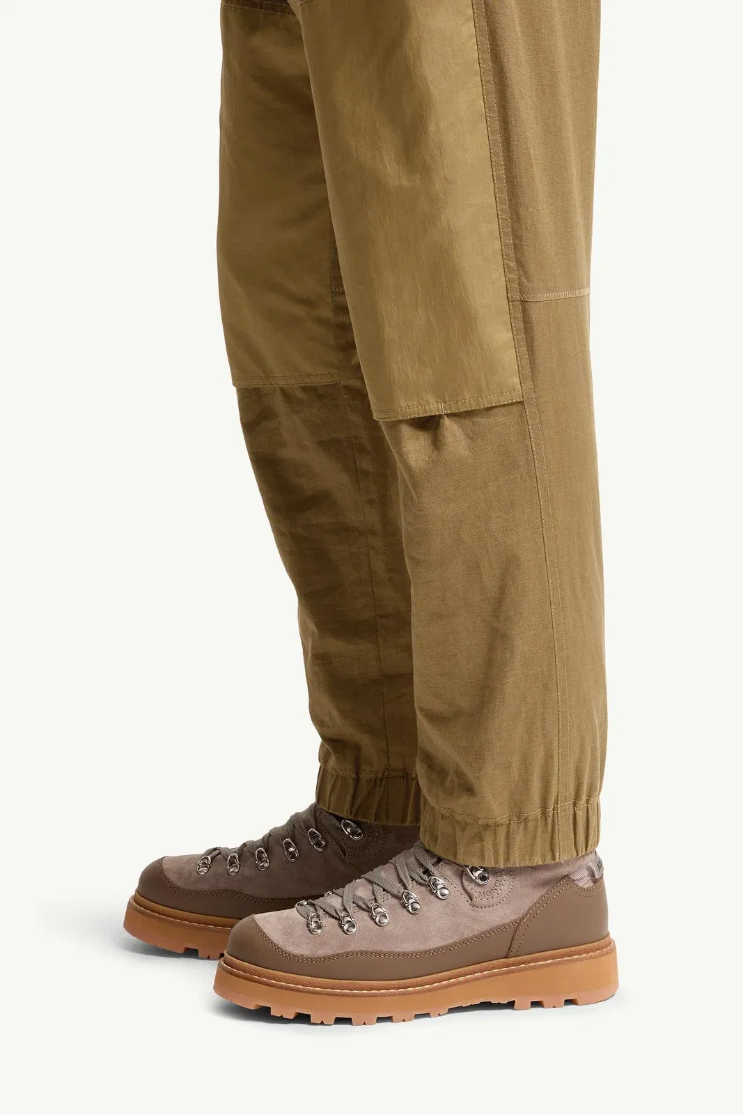 Moncler Linen Jogging Pants Light Brown Light Brown