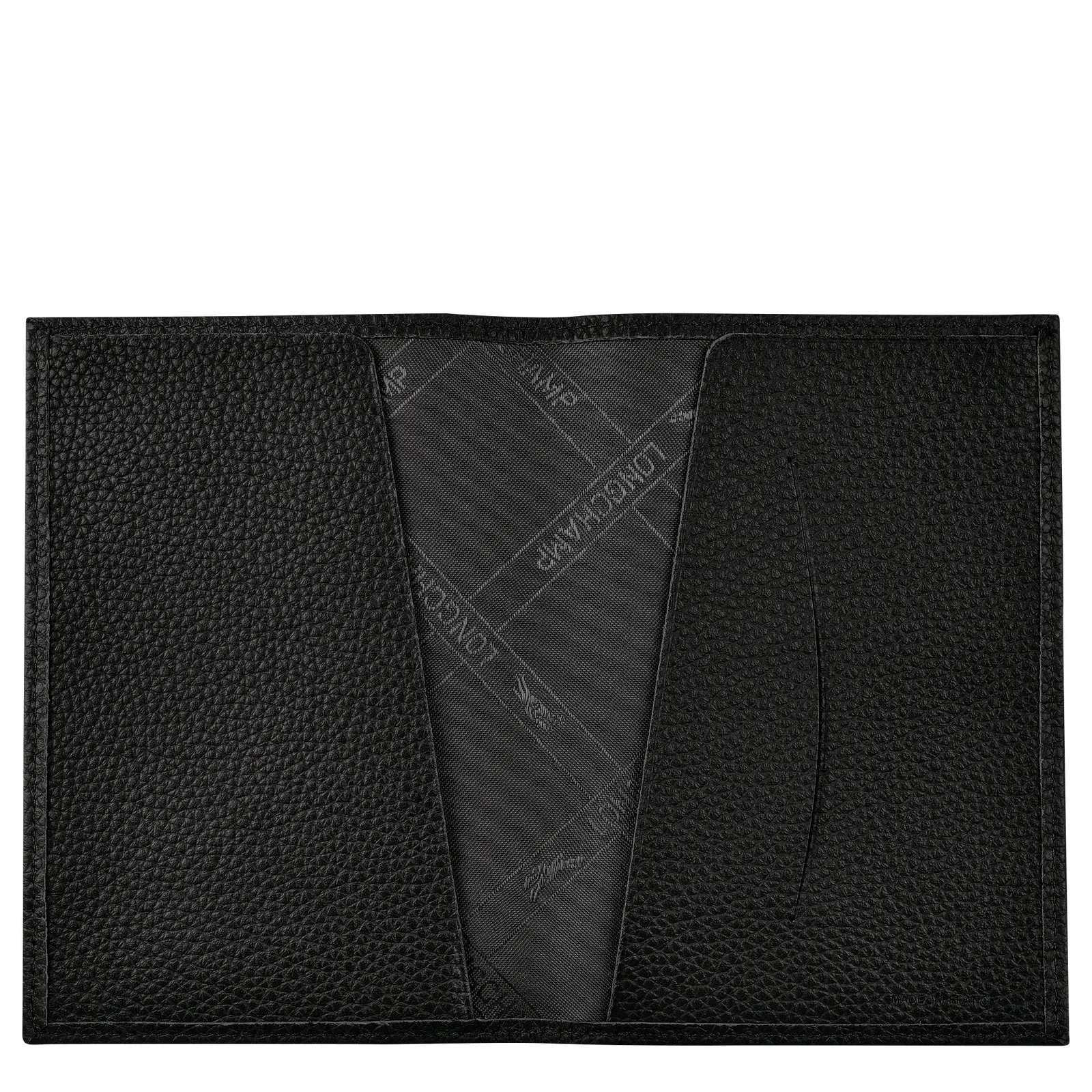 Longchamp Le Foulonné Passport cover Black