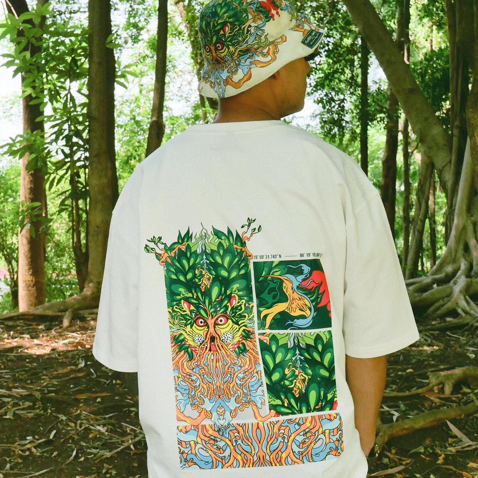 White T-shirt | Thaely x Signature Packaged Drinking Water | Imagined by Santanu Hazarika