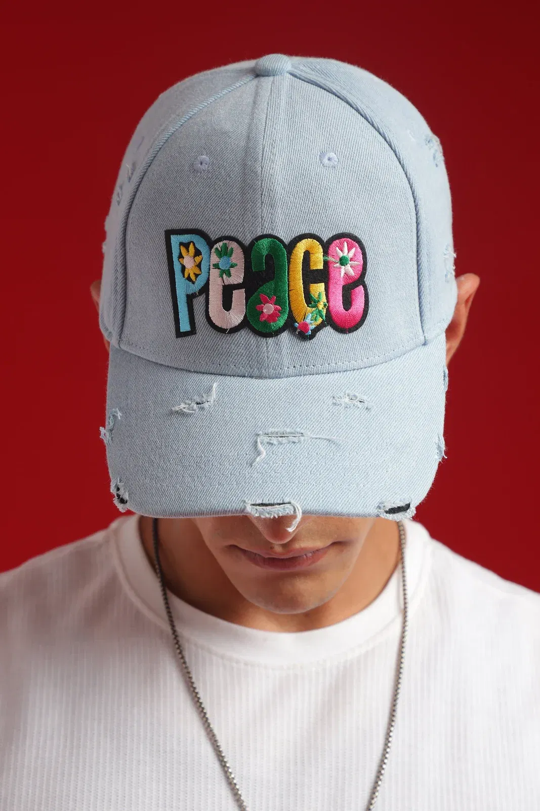 Peace - Blue Denim Cap