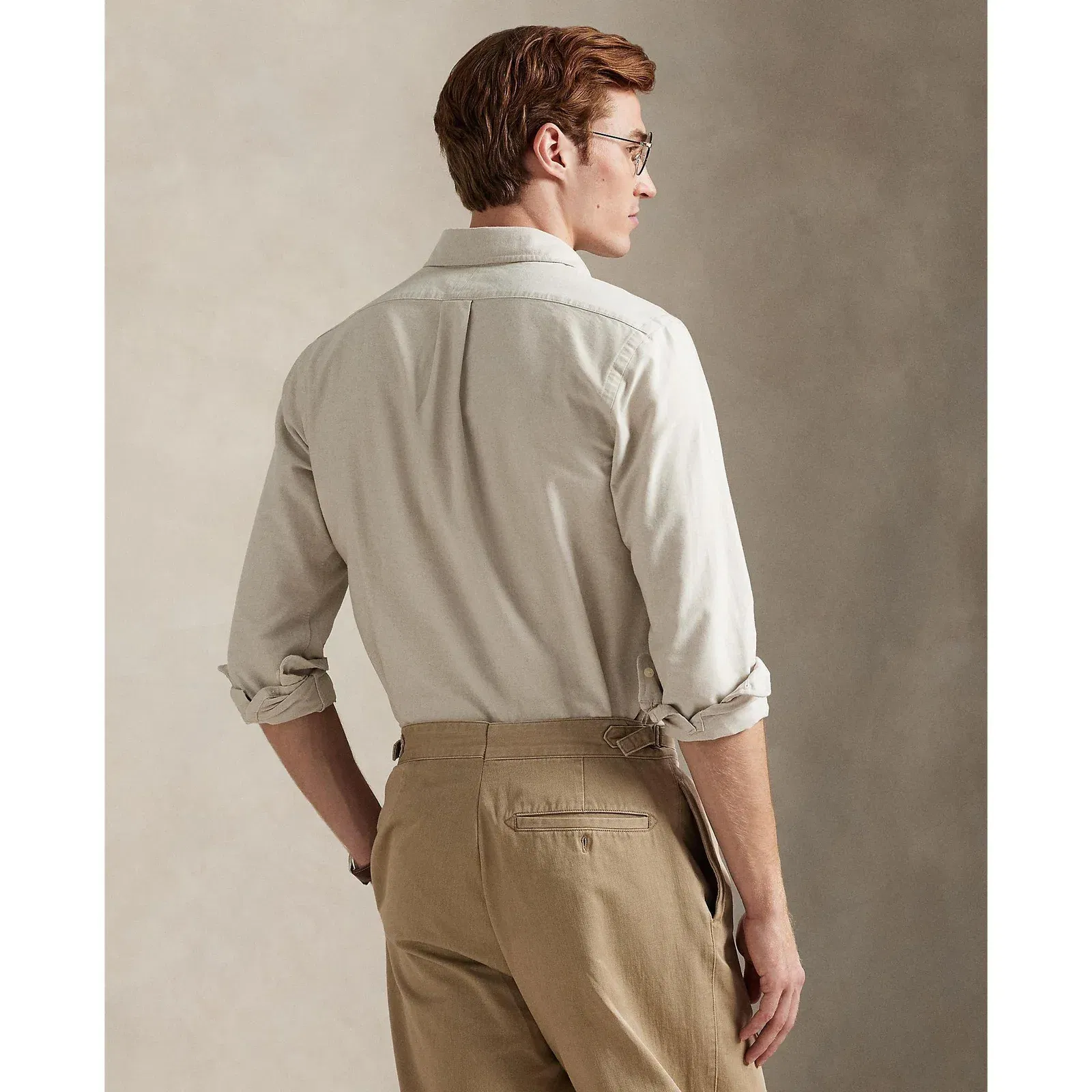 Oxford Long-Sleeve Plain Shirt