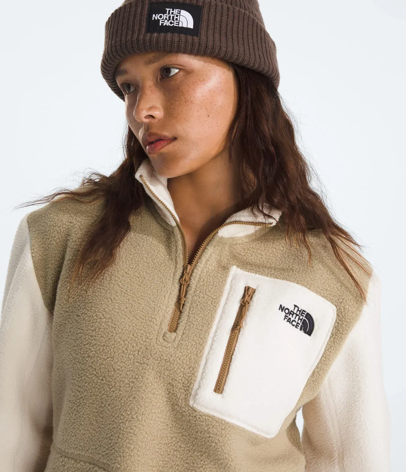 The North Face Women’s Yumiori ¼-Zip Khaki Stone