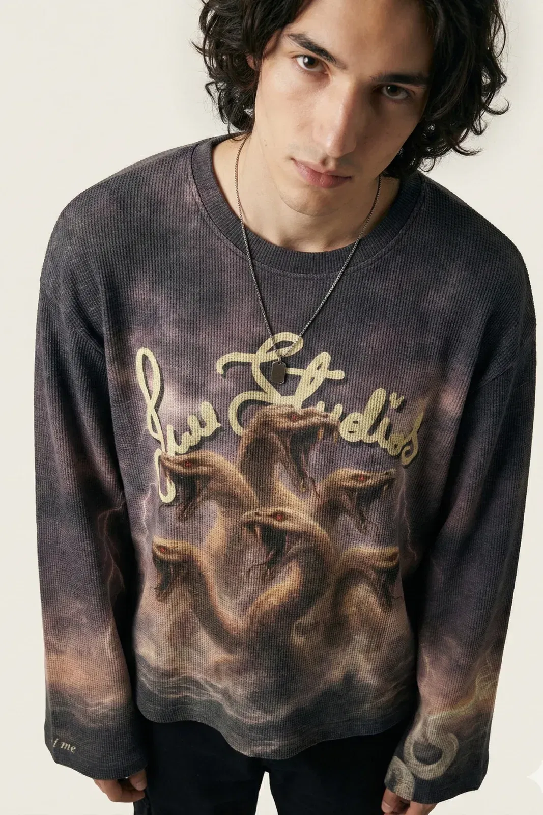 Stormbound Lilac Full Sleeve Waffle T-Shirt