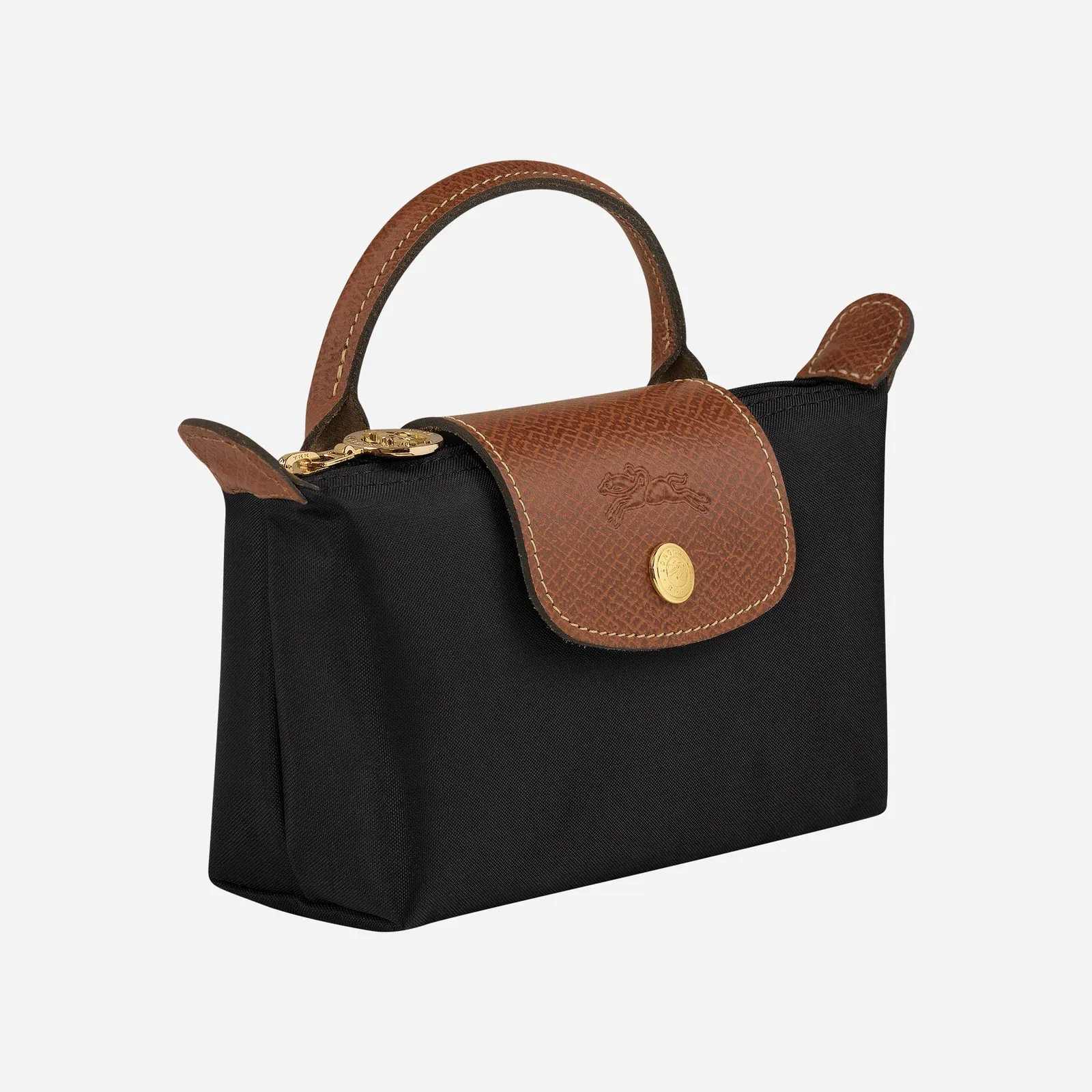 Longchamp Le Pliage Original Pouch with handle Black
