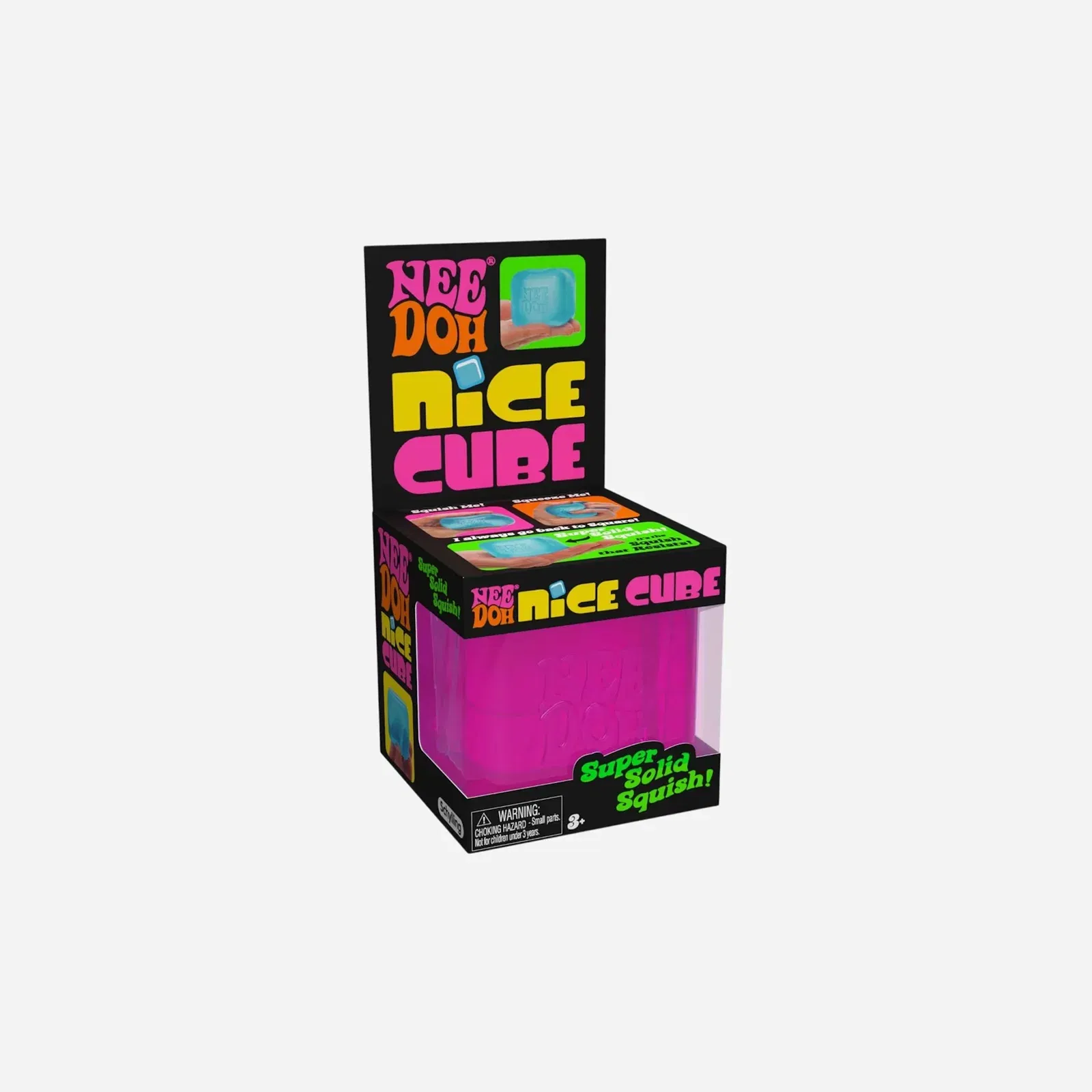 NeeDoh Nice Cube Squishy Fidget Toy Pink