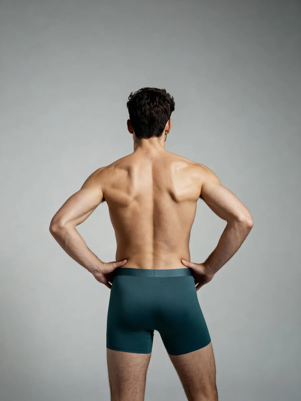 Men V Walks Green Solid Luxury Elastic Trunk by Manaca