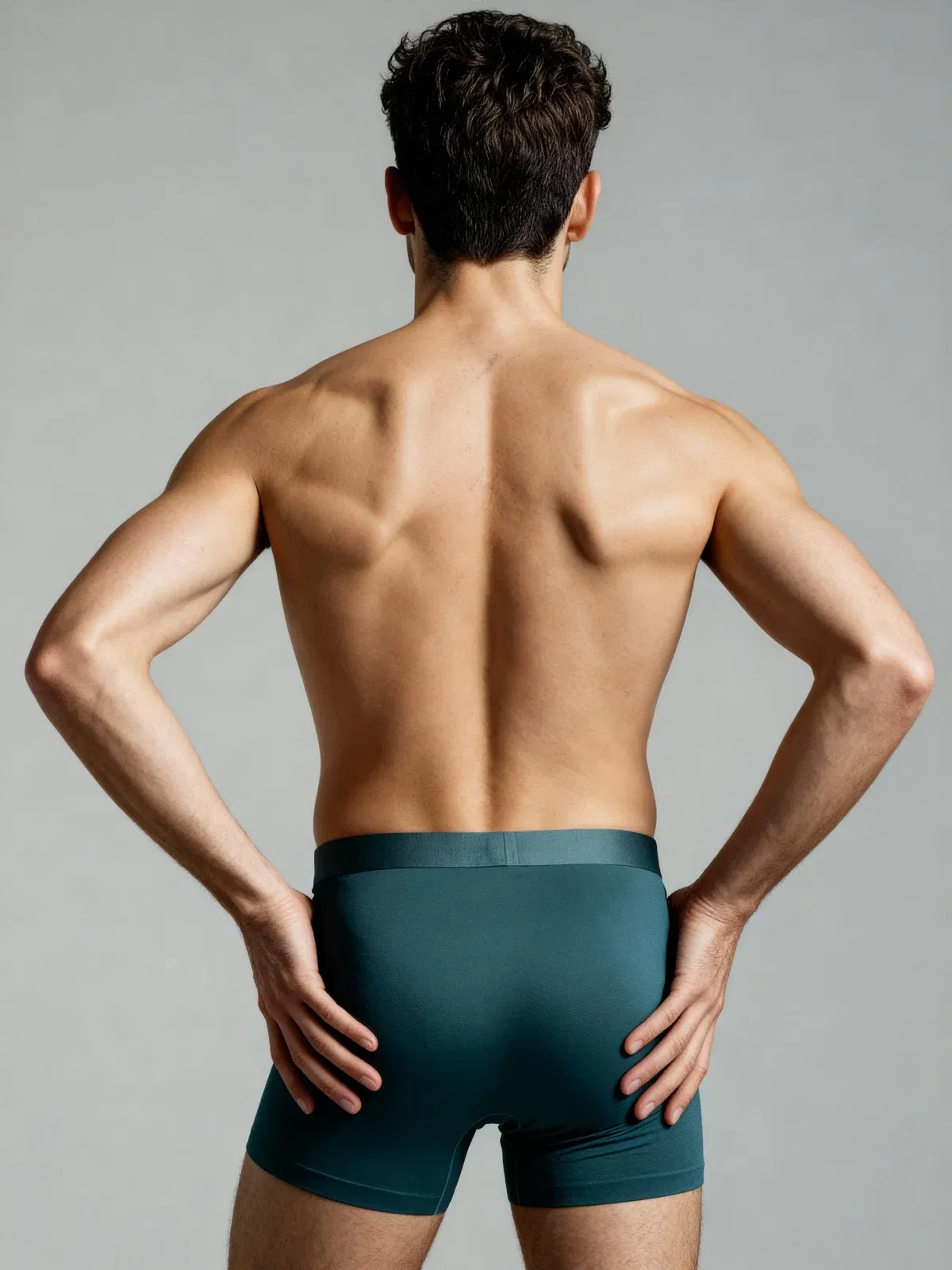 Men V Walks Green Solid Luxury Elastic Trunk by Manaca