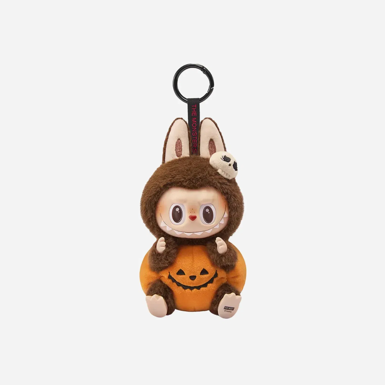 Pop Mart Labubu Happy Halloween Party Series-Sitting Pumpkin Vinyl Plush Pendant