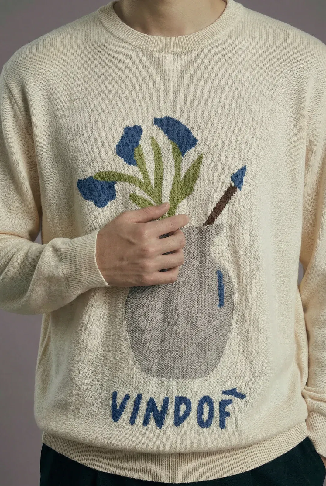 Vase Jacquard Sweater